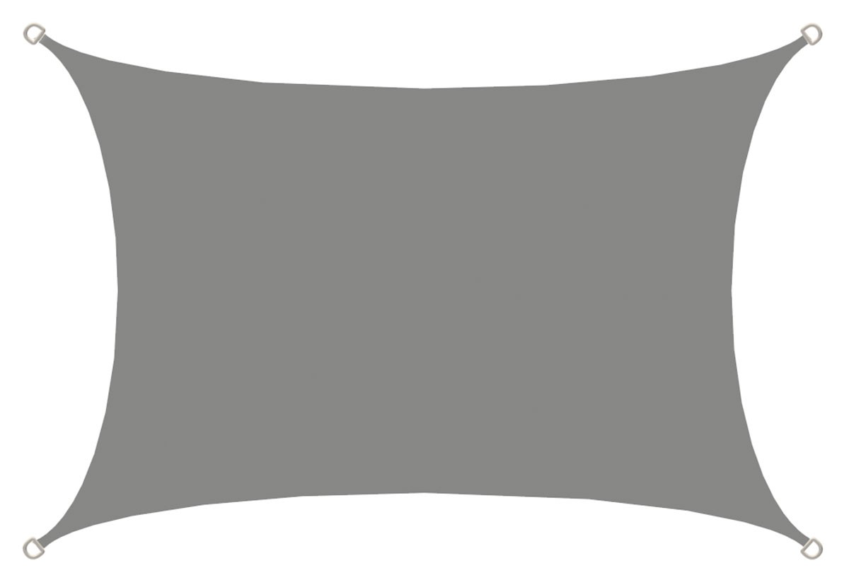 AMANKA 4 x 3 waterafstotende polyester schaduwdoek - Grey