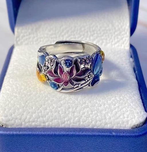 Lilafey - Karpervis Legering Open Ring