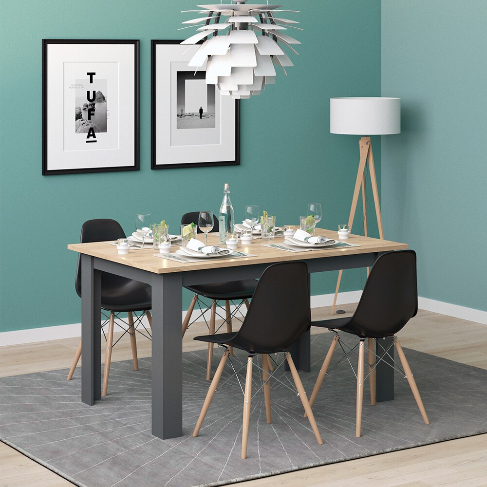 Vicco Esstisch Küchentisch Esszimmertisch 140x80cm Kaffeetisch GKO-Anthrazit