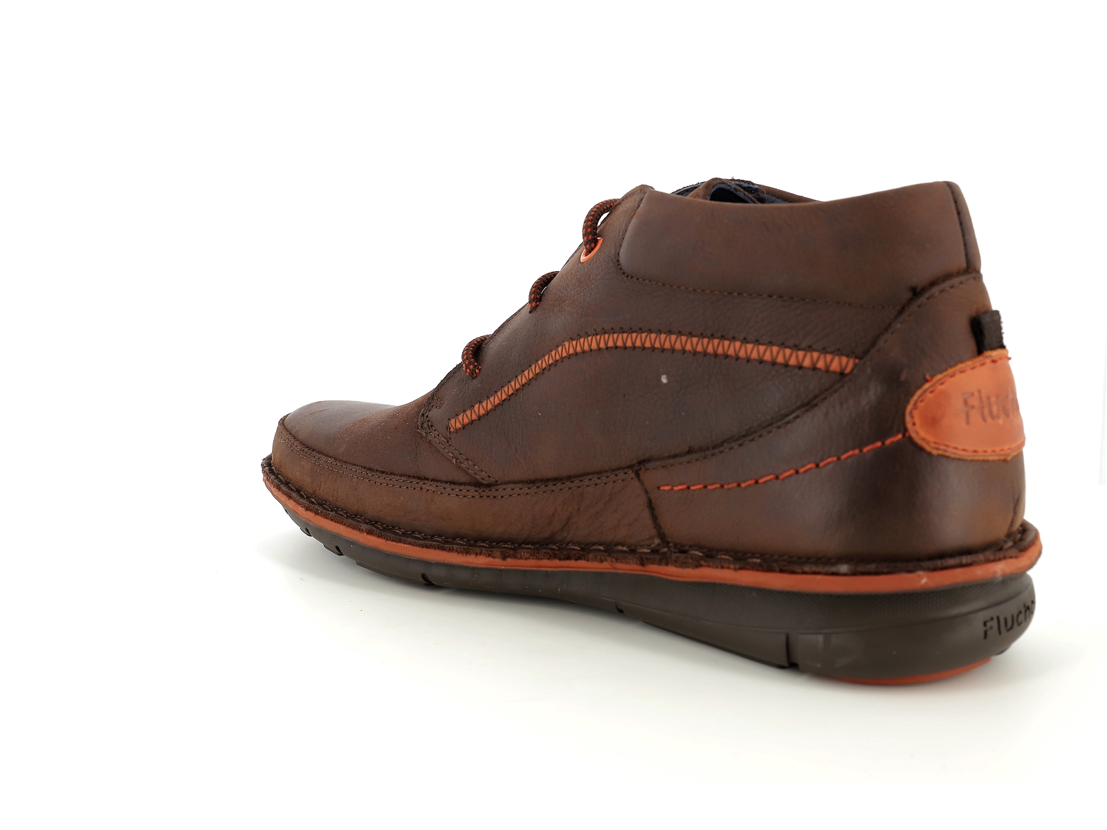Fluchos-F1028 Cuir gras Marron Foncé
