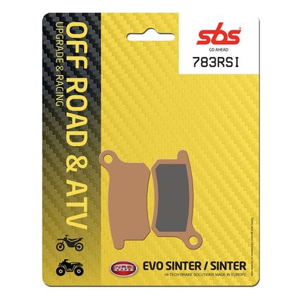 Plaquettes de freins SBS 783RSI Sinter Métal Fritté avant/arrière