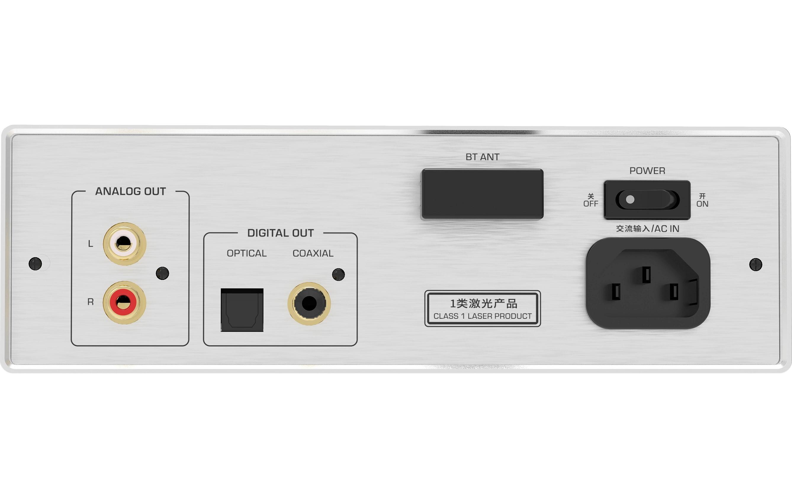 CD-Player EC3 Silber<br>CD-Player mit USB-Anschluss und Bluetooth-Empfänger