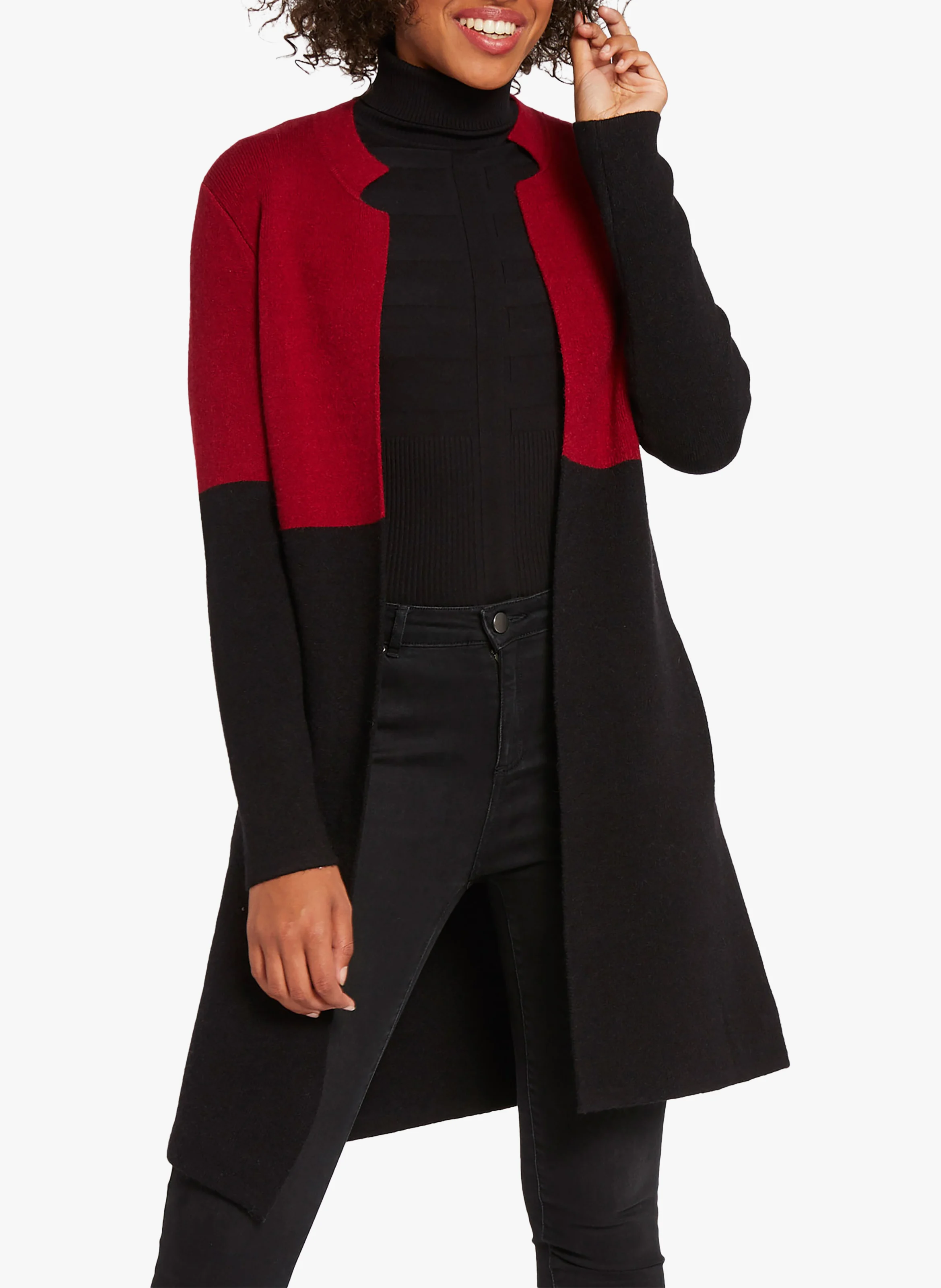 Gilet ouvert | Noir