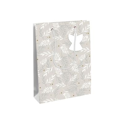 Clairefontaine - Sac cadeau - 26,5 cm x 14 cm x 33 cm - lin/blanc