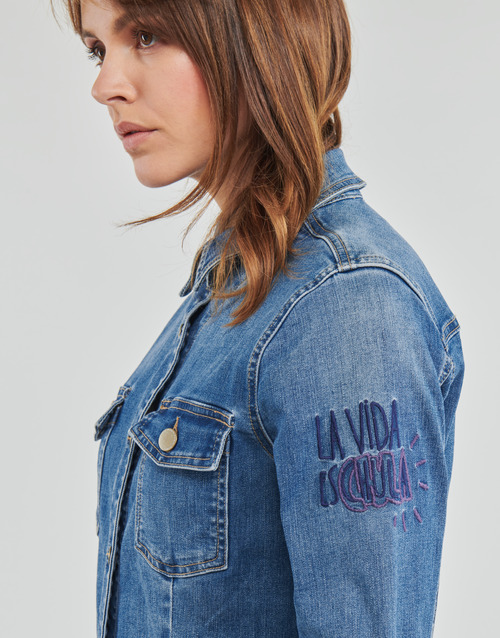 Desigual - VEST_MICKEY PATCH - Bleu Medium