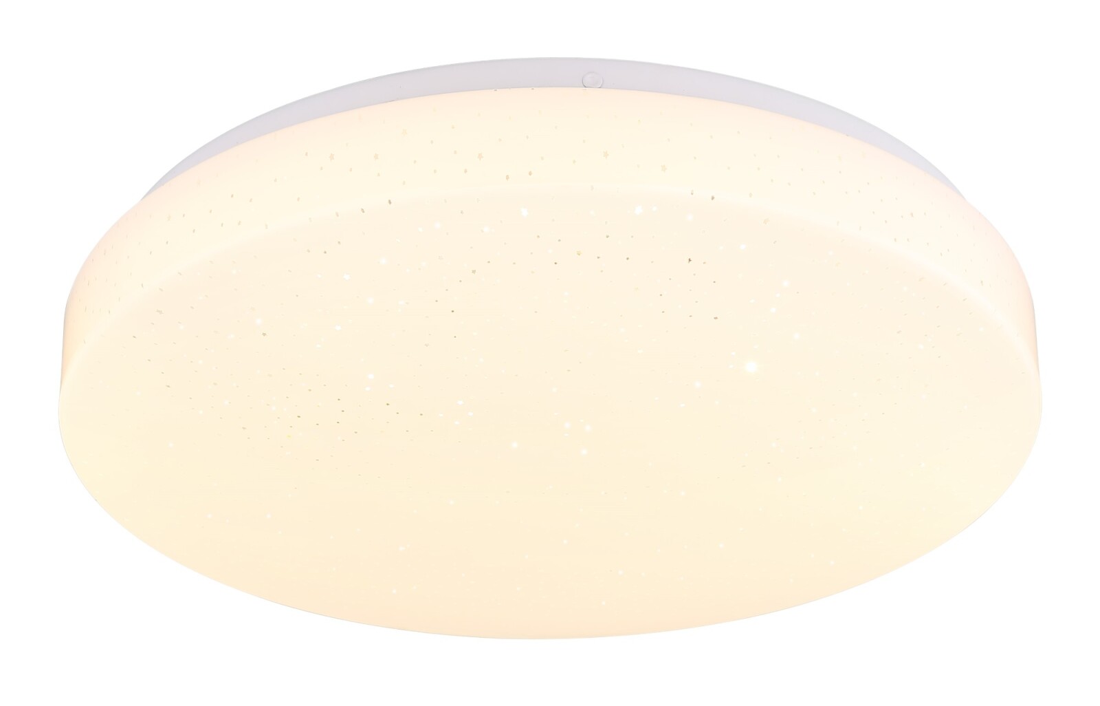 RGB-LED-Deckenleuchte - weiß-opal-sparkle - mit Fernbedienung