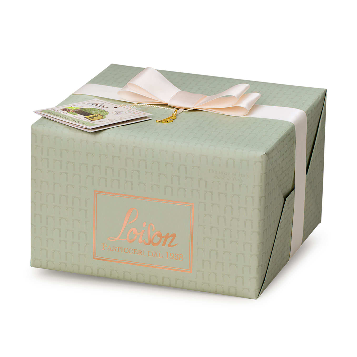 Panettone aux pistaches et thé vert matcha