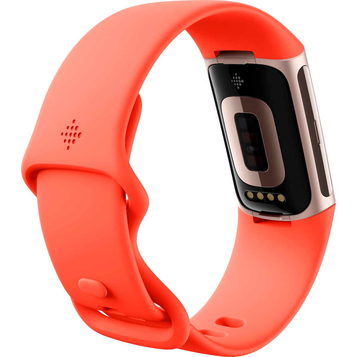 Fitbit Charge 6 aktivitetsarmbånd (gull/oransje)