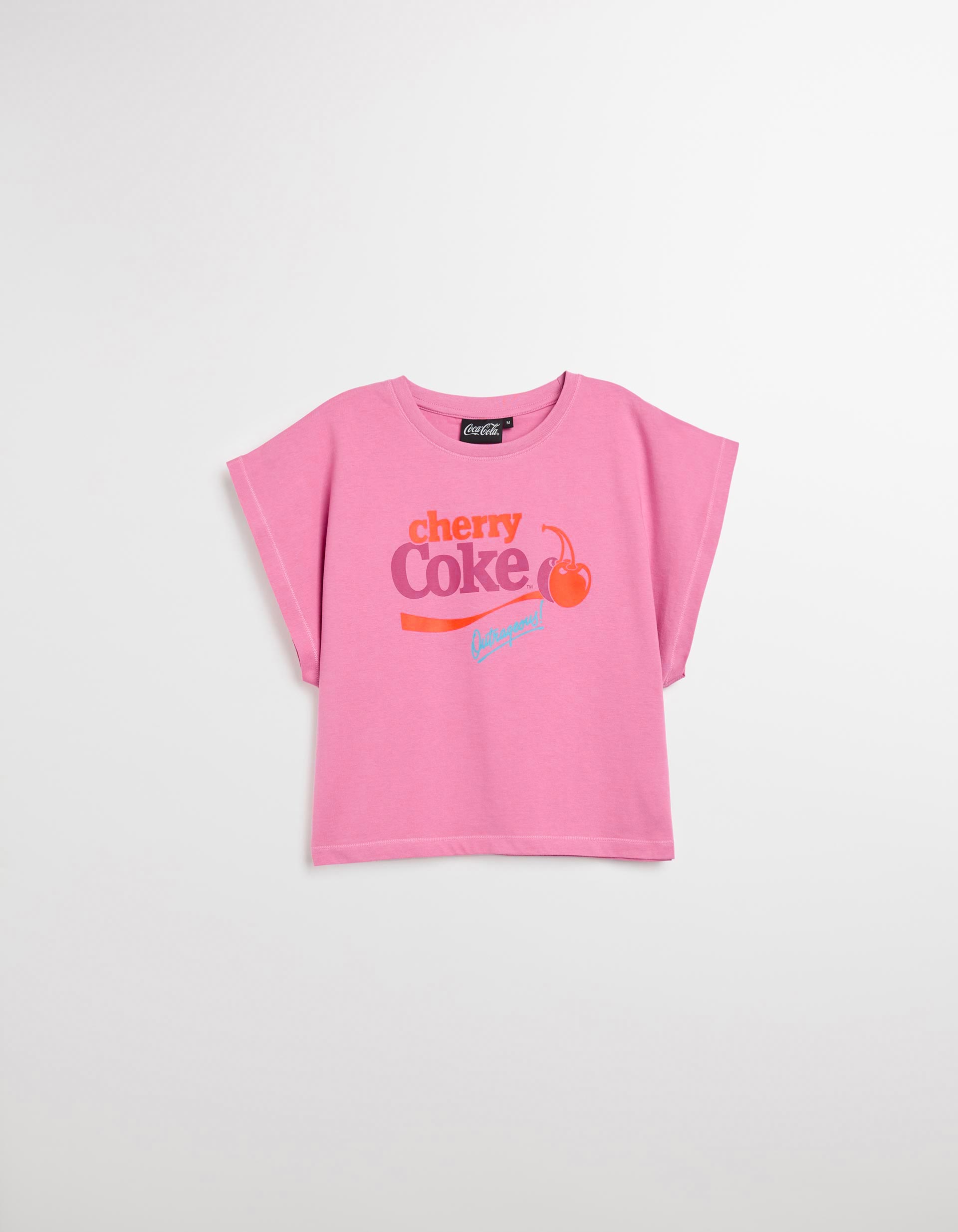 T-shirt Cropped 'Coca-Cola', Mulher, Rosa