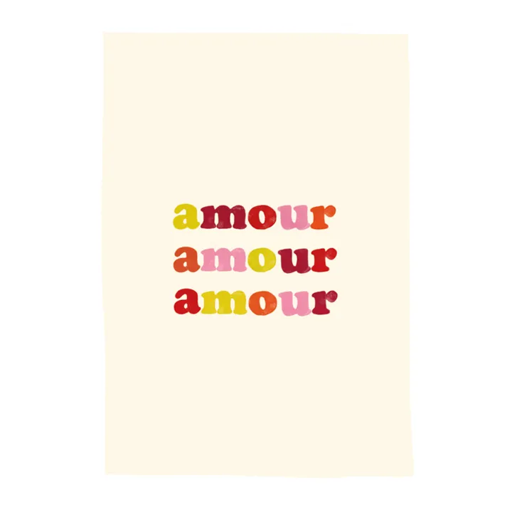 Taxi Brousse Affiche Amour | Beige