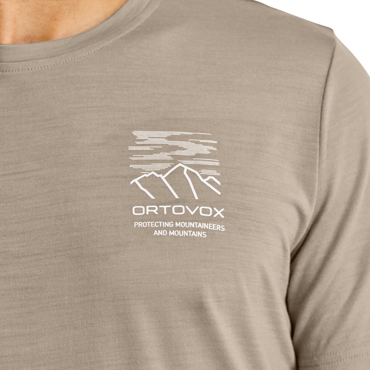 ORTOVOX 150 Cool Mountain Mission T-Shirt Herren grey sand