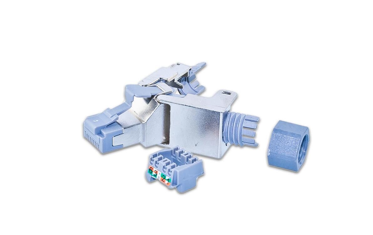 Stecker RJ45 Cat.6A 10Gbps Feldkonfektion, 1 StückFeldkonfektionerbarer RJ45-Stecker