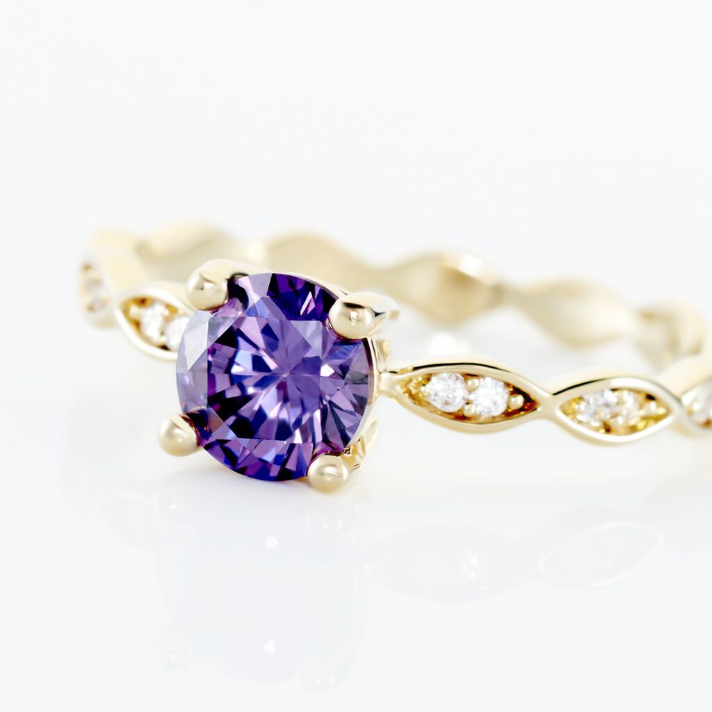 Bague Kurt Plaqué Or Jaune Oxyde De Zirconium