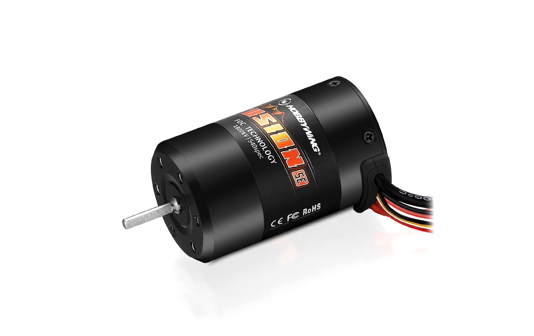 Brushless-Antriebsset Quicrun Fusion SE 1800 kV, Crawler2in1 Brushless Motor mit ESC für Rockcrawler