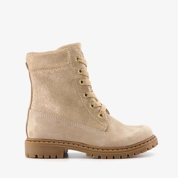 TwoDay leren meisjes veterboots