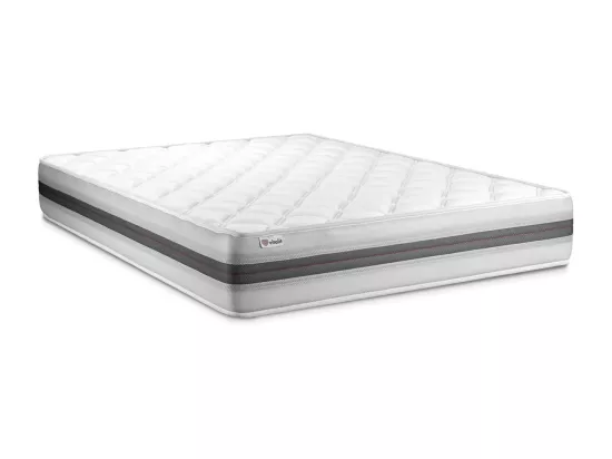 Ensemble VITALMEMO BACK 140x200cm sommier kit gris