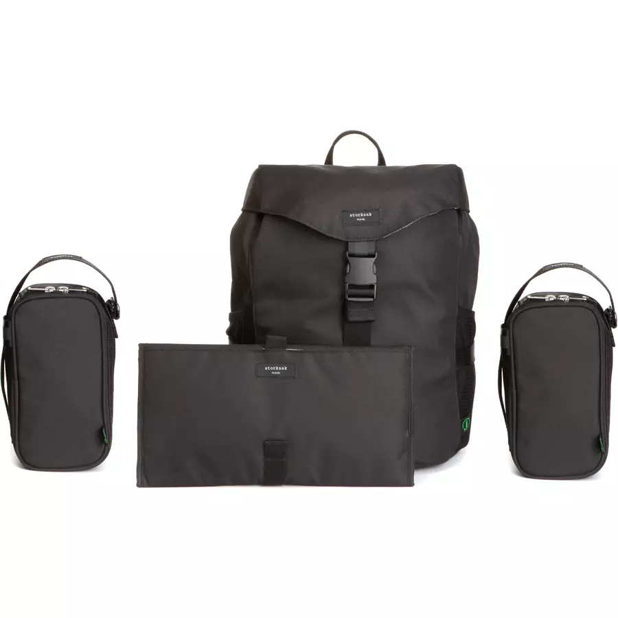 storksak Wickelucksack ECO Black