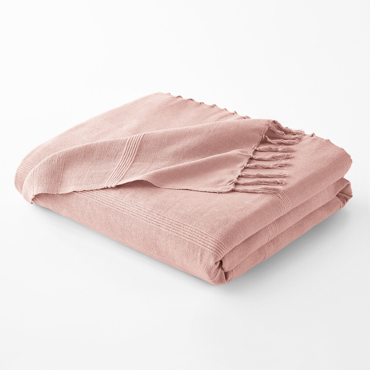 LA REDOUTE INTERIEURS<br>Manta de algodão com franjas, Nedo