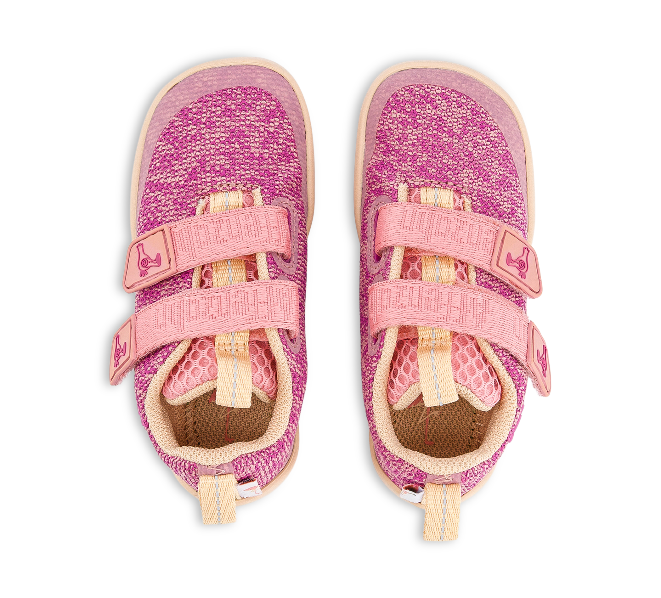 Affenzahn Barfussschuh Knit Happy - Klettschuhe pink