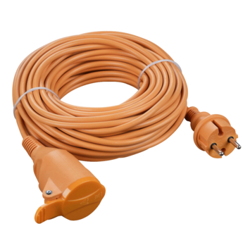 Handson Verlengsnoer Oranje 2x1,5mm 20 Meter IP44
