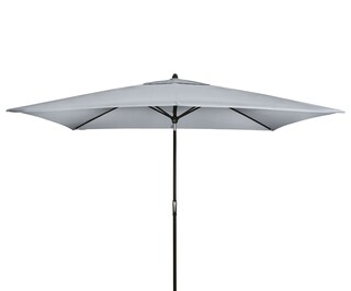 doppler Sonnenschirm SPIRIT BLACK 300 x 200 cm Alu /hellgrau