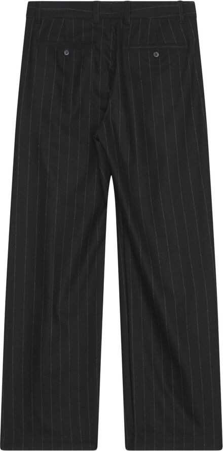 Wood Wood WWFraser Pleated Chinos Black stripes