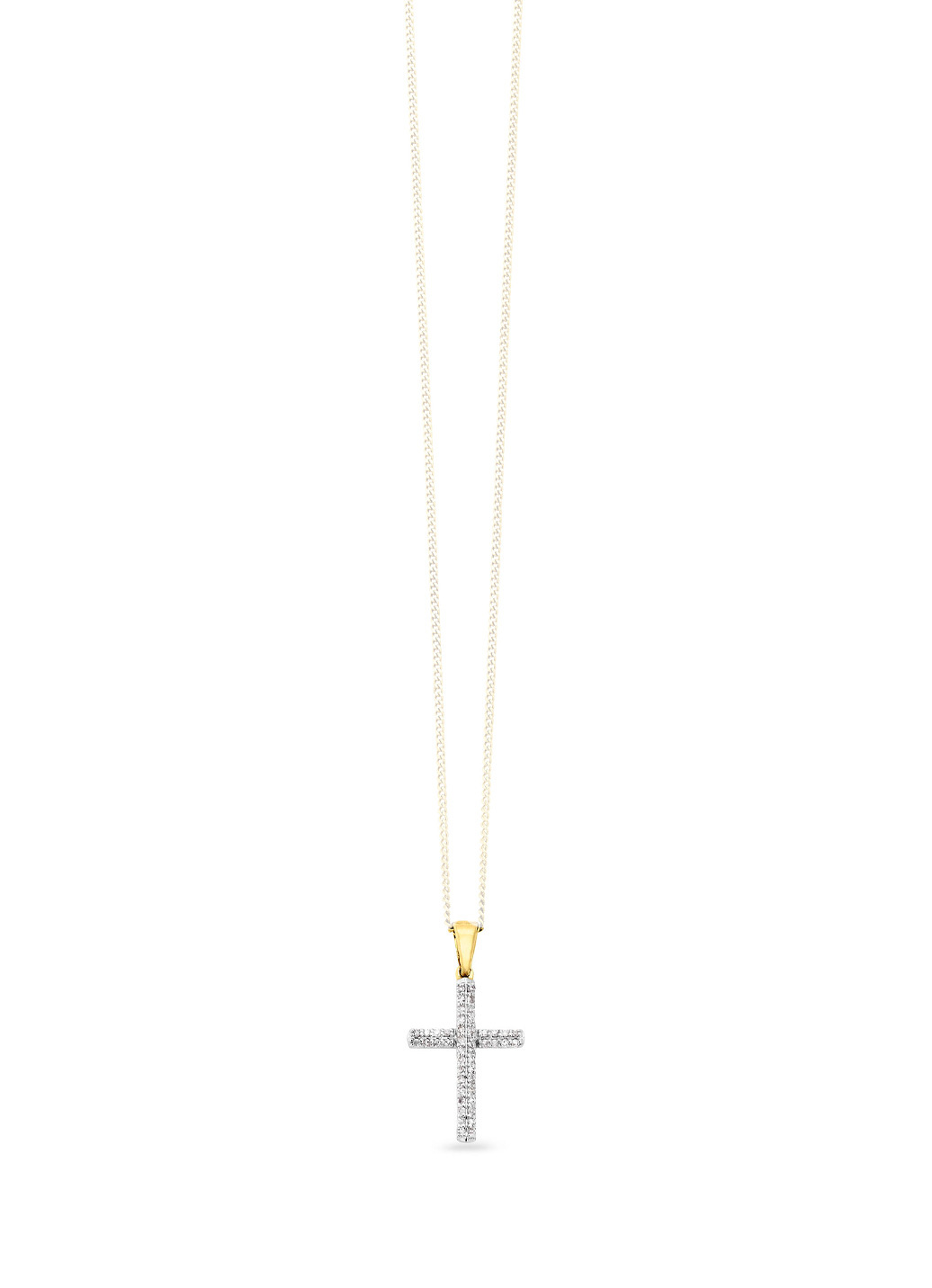 Kreuz-Anhänger mit Diamanten