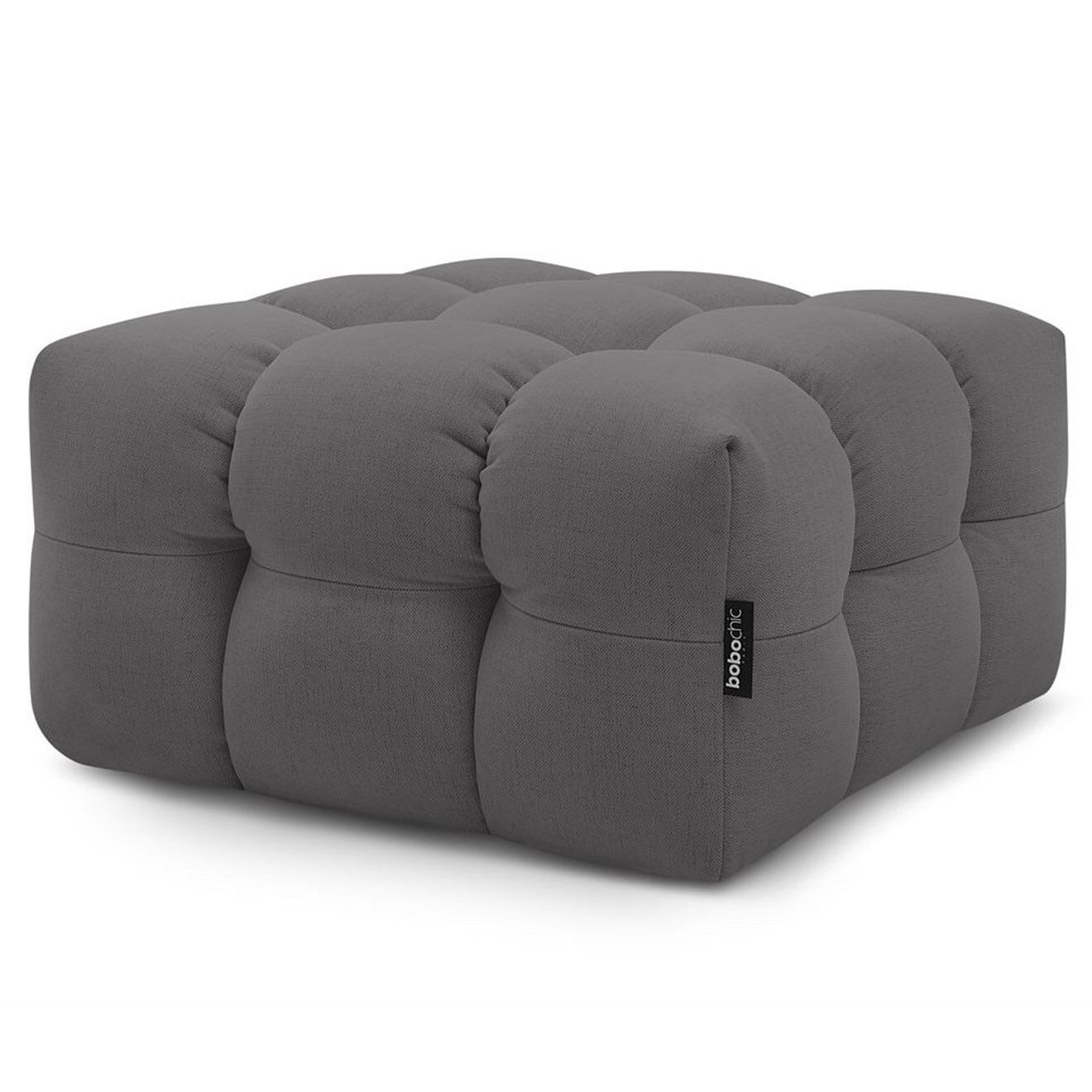 Bobochic Pouf Cloud gris foncé - 84x84x43 cm