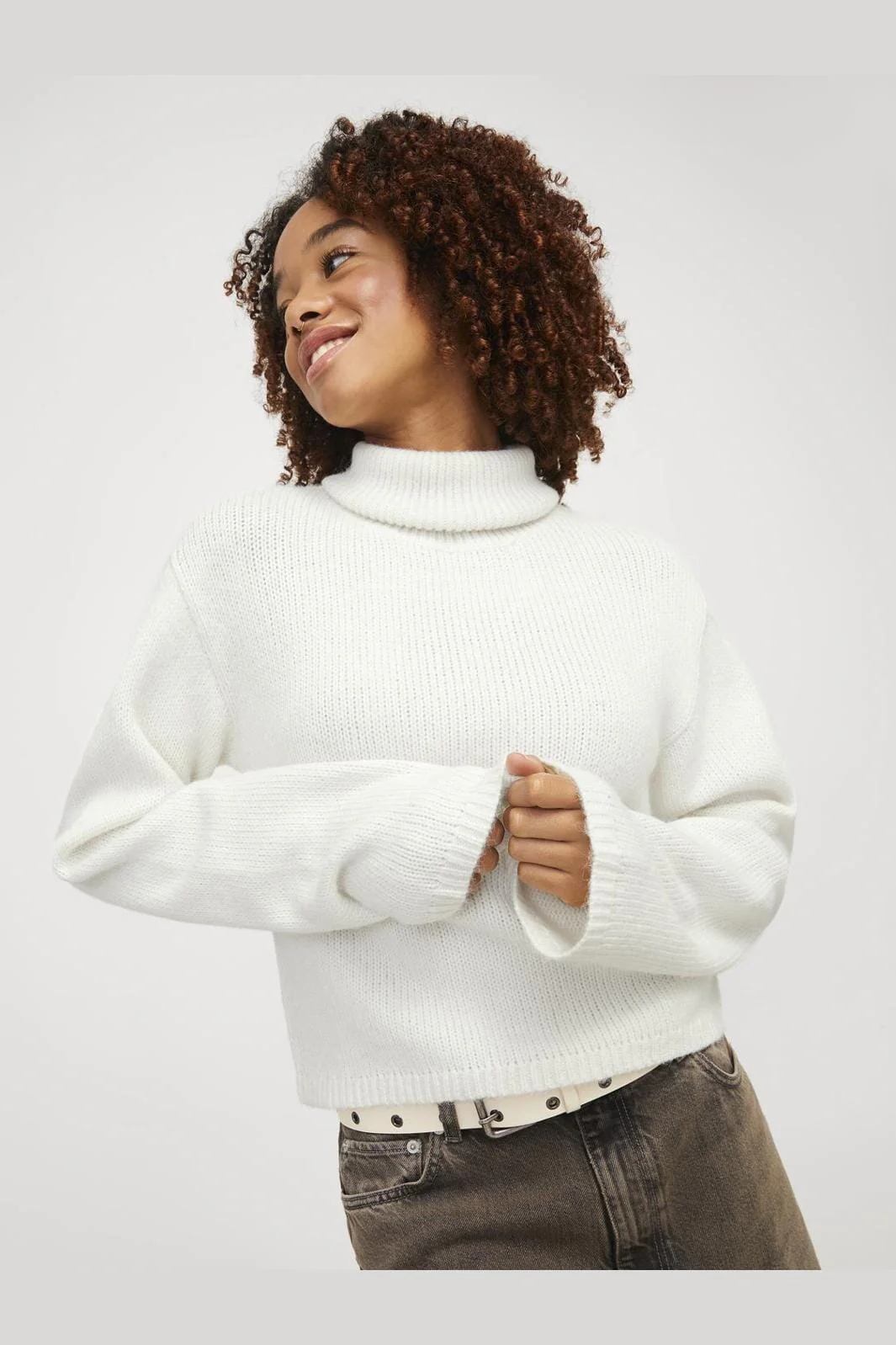 Jjxx Jxrosanna Roll Neck Knit 12264137 4711070 vanilla ice