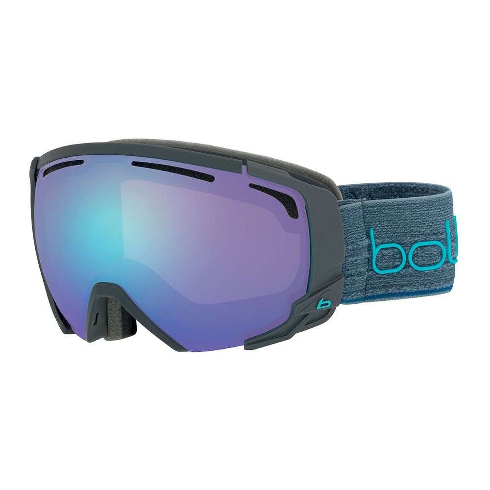 Bolle SUPREME OTG - Masque ski dark grey/blue matte/aurora