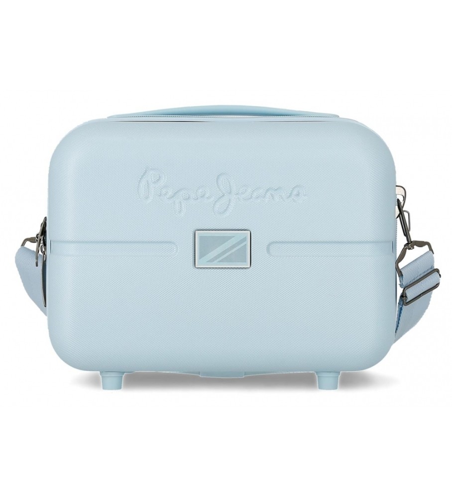 Nécessaire Pepe Jeans em ABS, adaptável a malas de viagem, cor Azul Accent - 29x21x15cm -