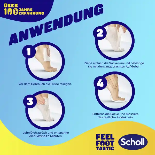 Fußmaske  mit Manukahonig