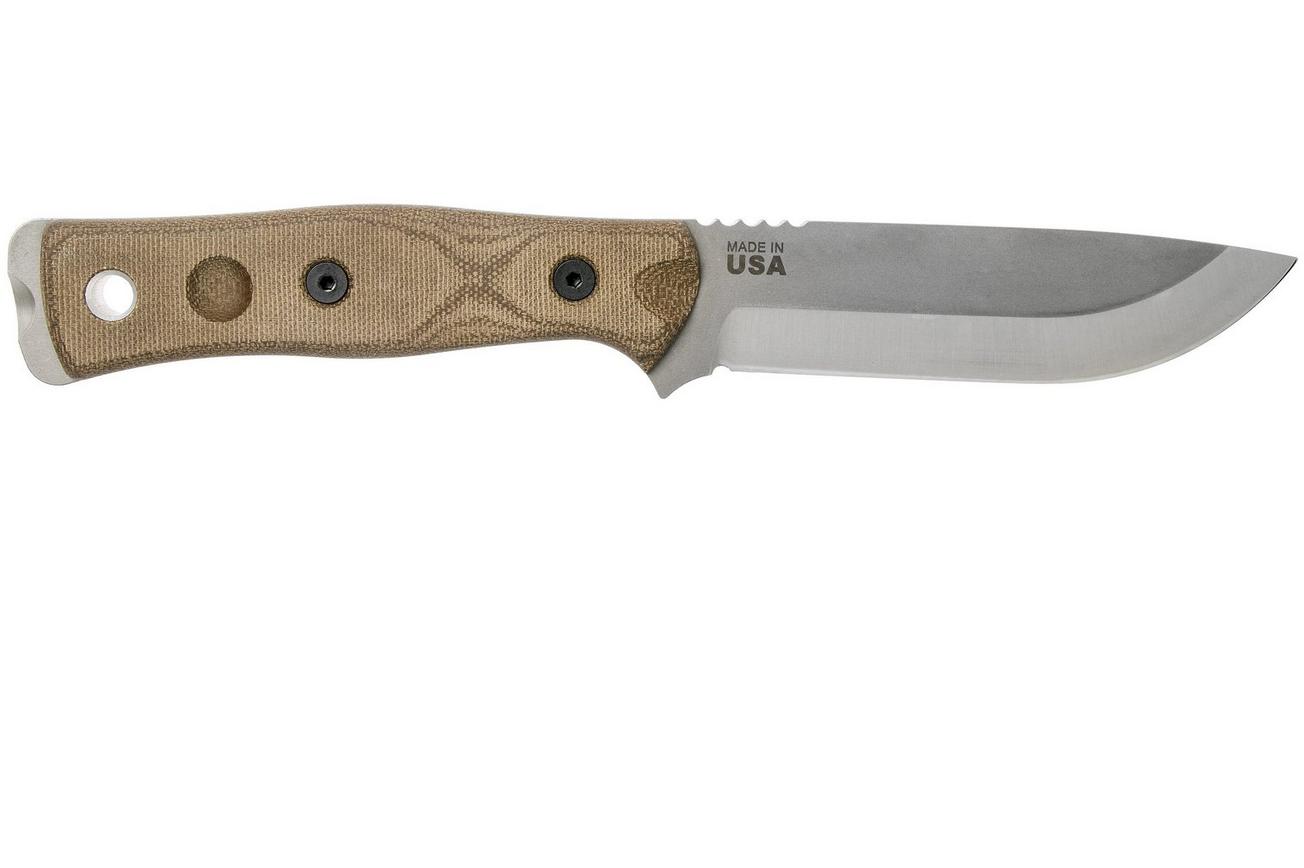 TOPS Knives B.O.B. Fieldcraft 154CM Green Canvas Micarta BROS-154-GCM bushcraftmes