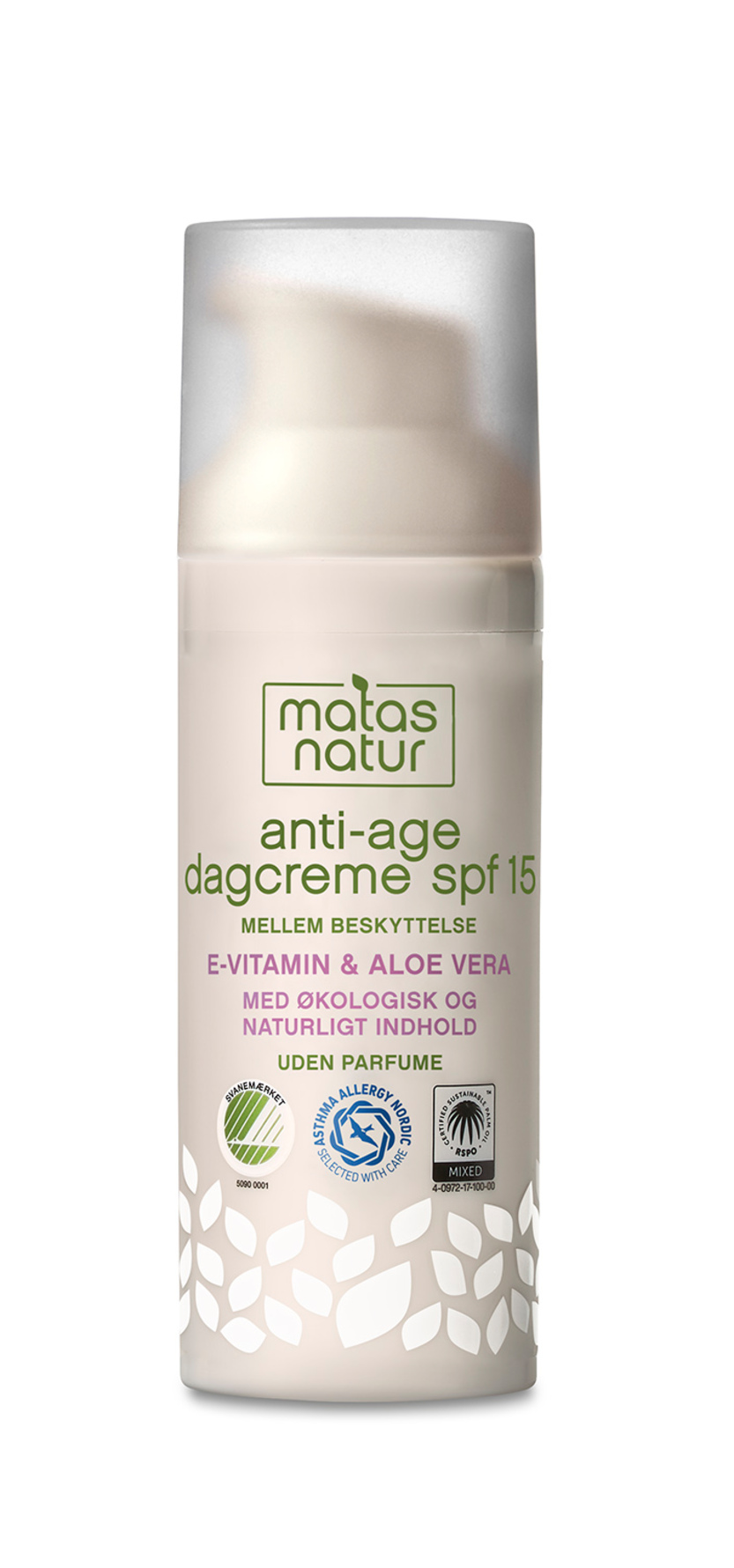 Matas Natur Aloe Vera & E-vitamin Anti-Age Dagcreme SPF 15 50 ml