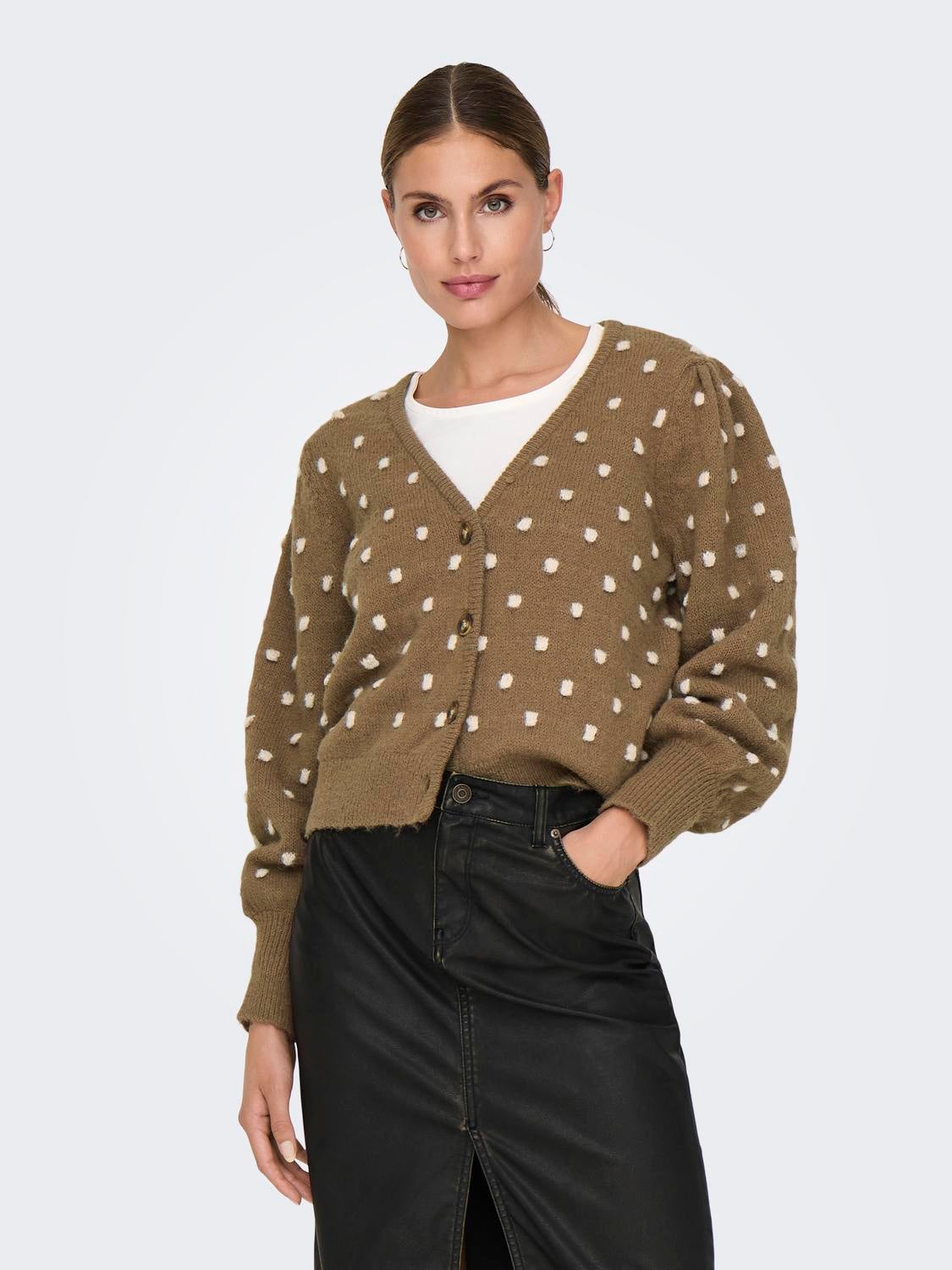 JDYSIGRID Strickjacke Malt Ball