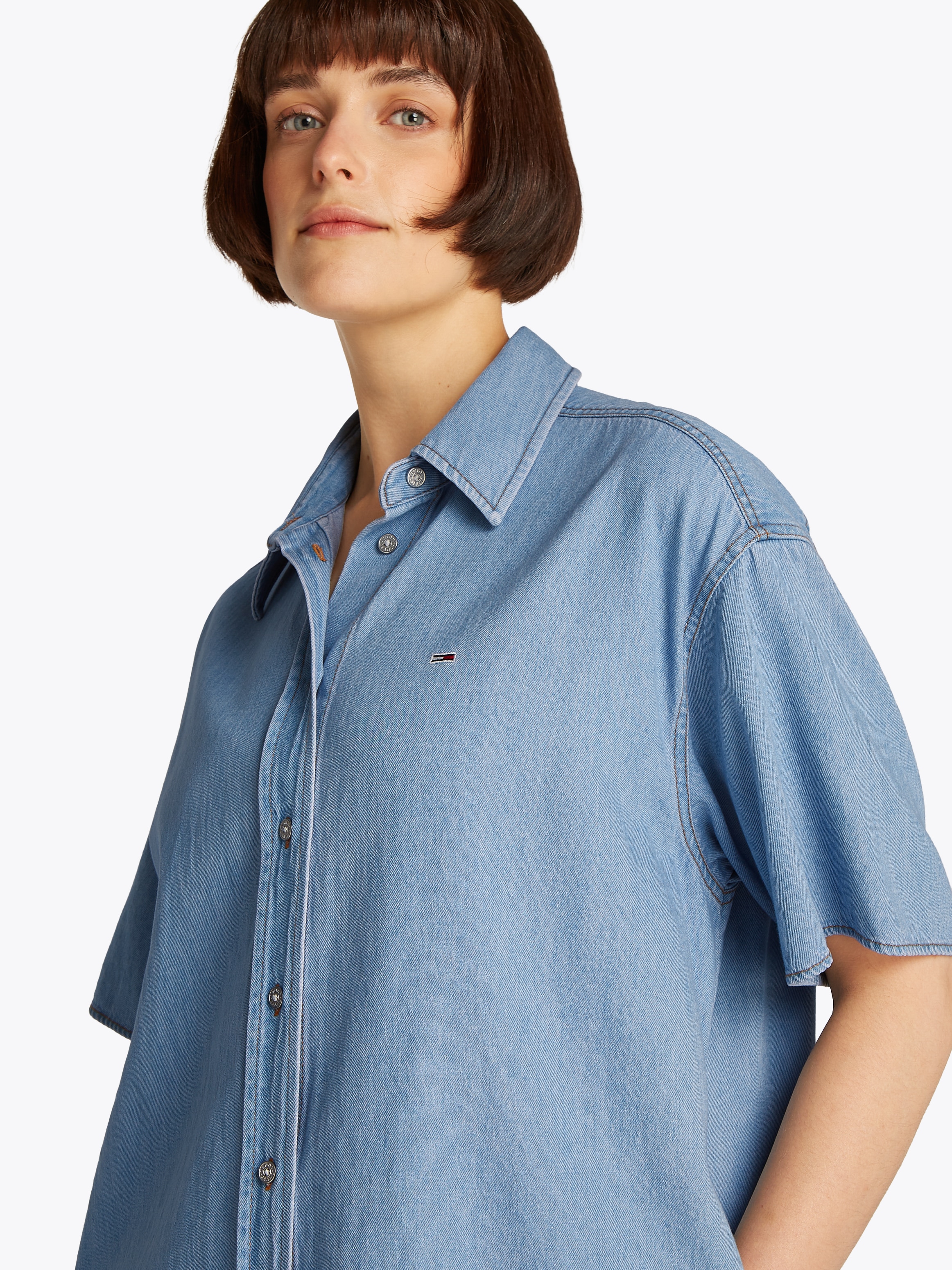 Tommy Jeans Curve Hemdblusenkleid »SS SHIRT DRESS EXT« in Grossen Grössen