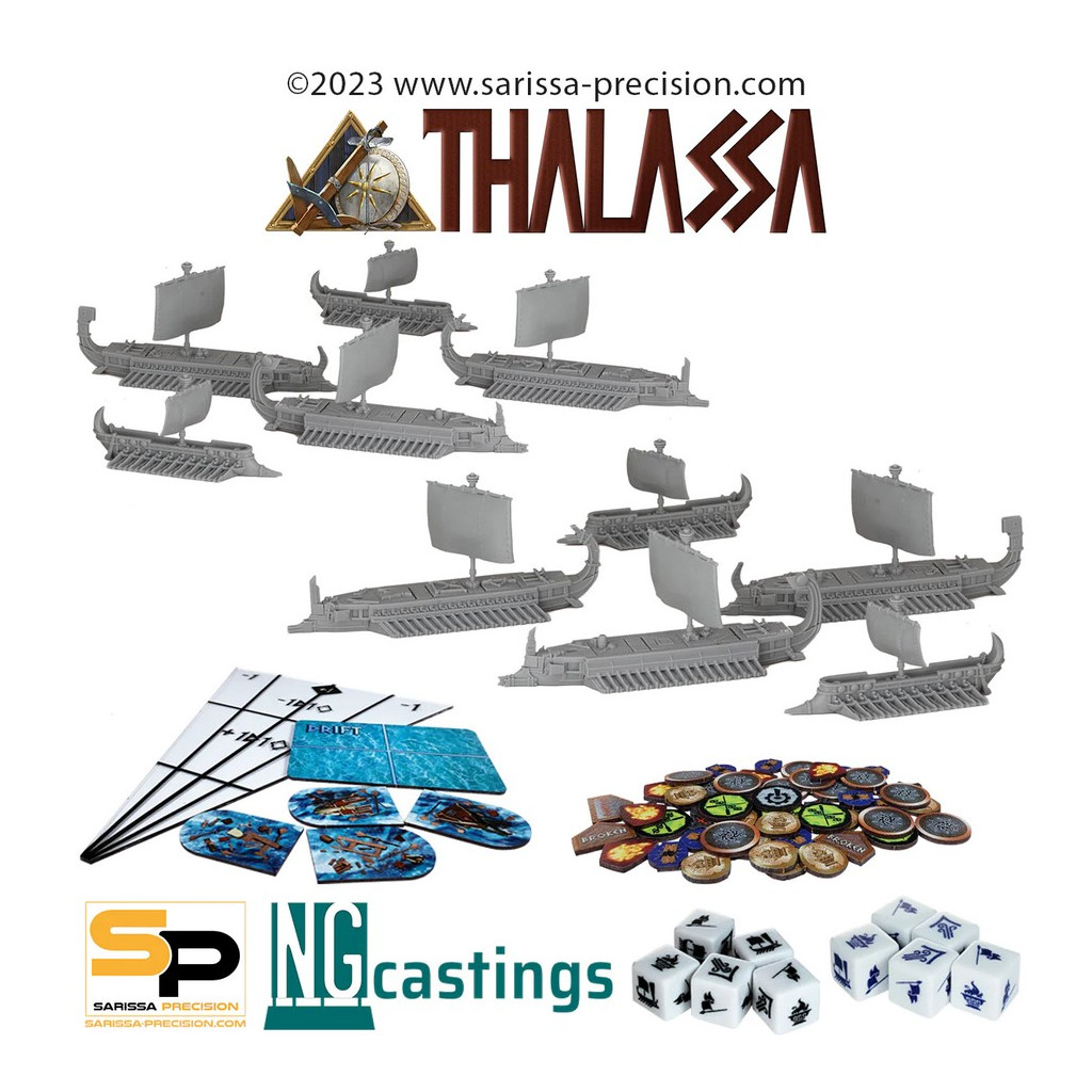 Thalassa Fleet - Two Player Starter Set - Black/Blue Dice
