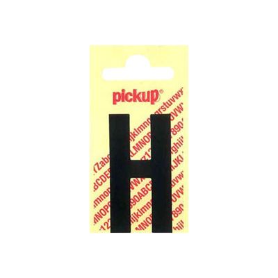 Pickup - Étiquette autocollante - 90 mm - Lettre H - noir mat