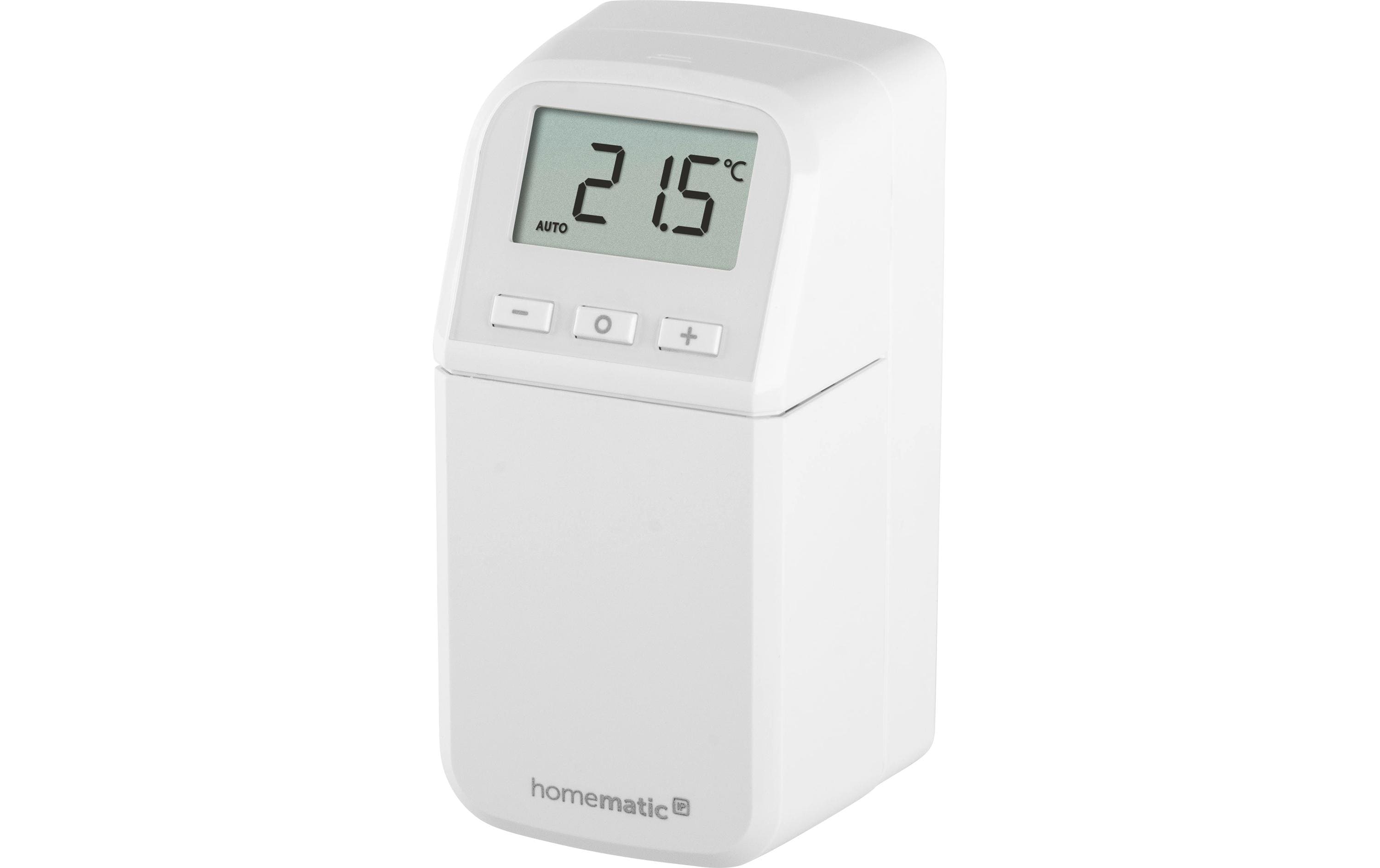 Smart Home Heizkörperthermostat kompakt plusHeizkörperthermostat HmIP-eTRV-CL mit beleuchtetem Display