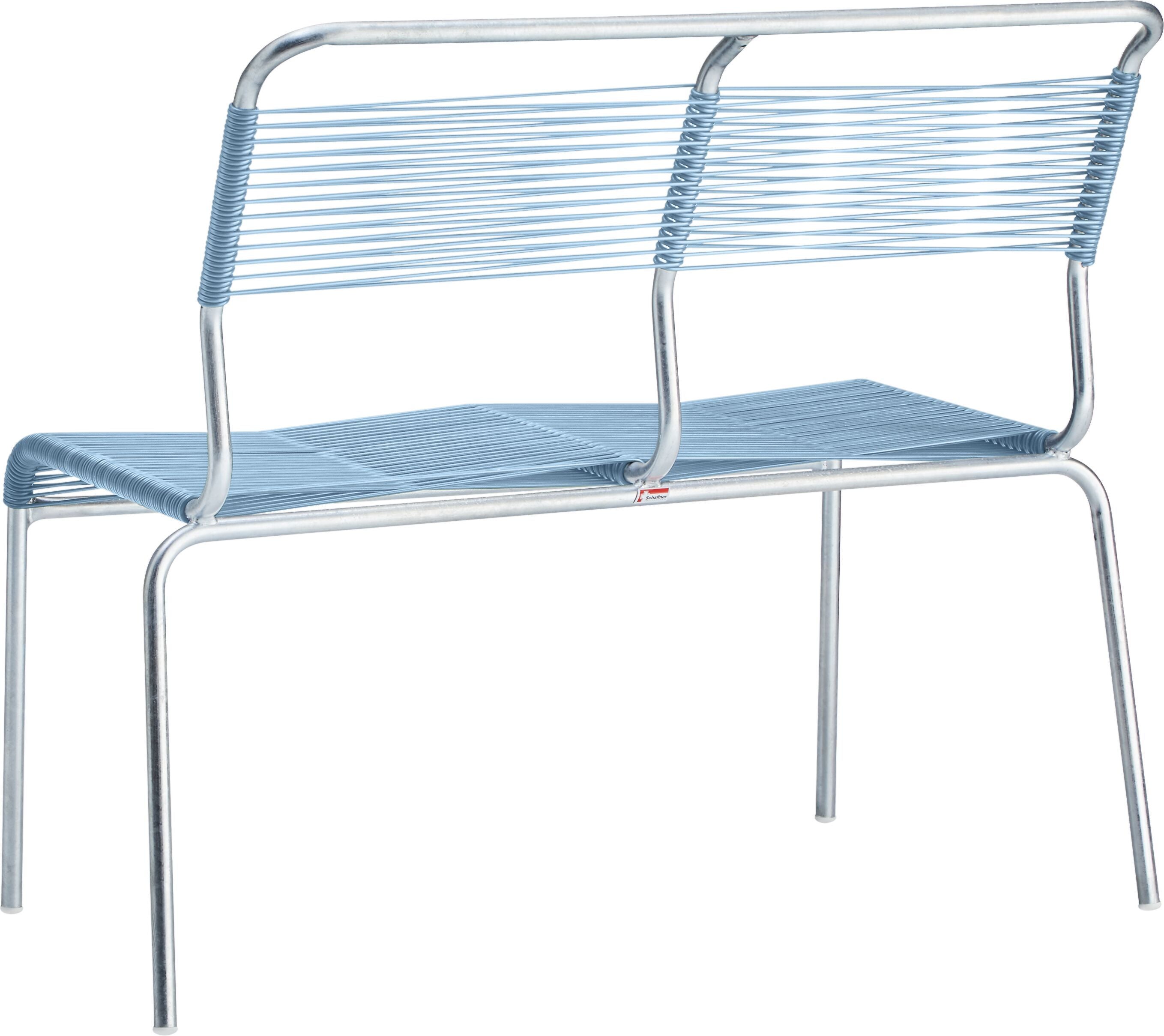 Schaffner SÄNTIS Bank - Pastellblau / B: 98.0 cm x T: 58.0 cm x H: 85.0 cm