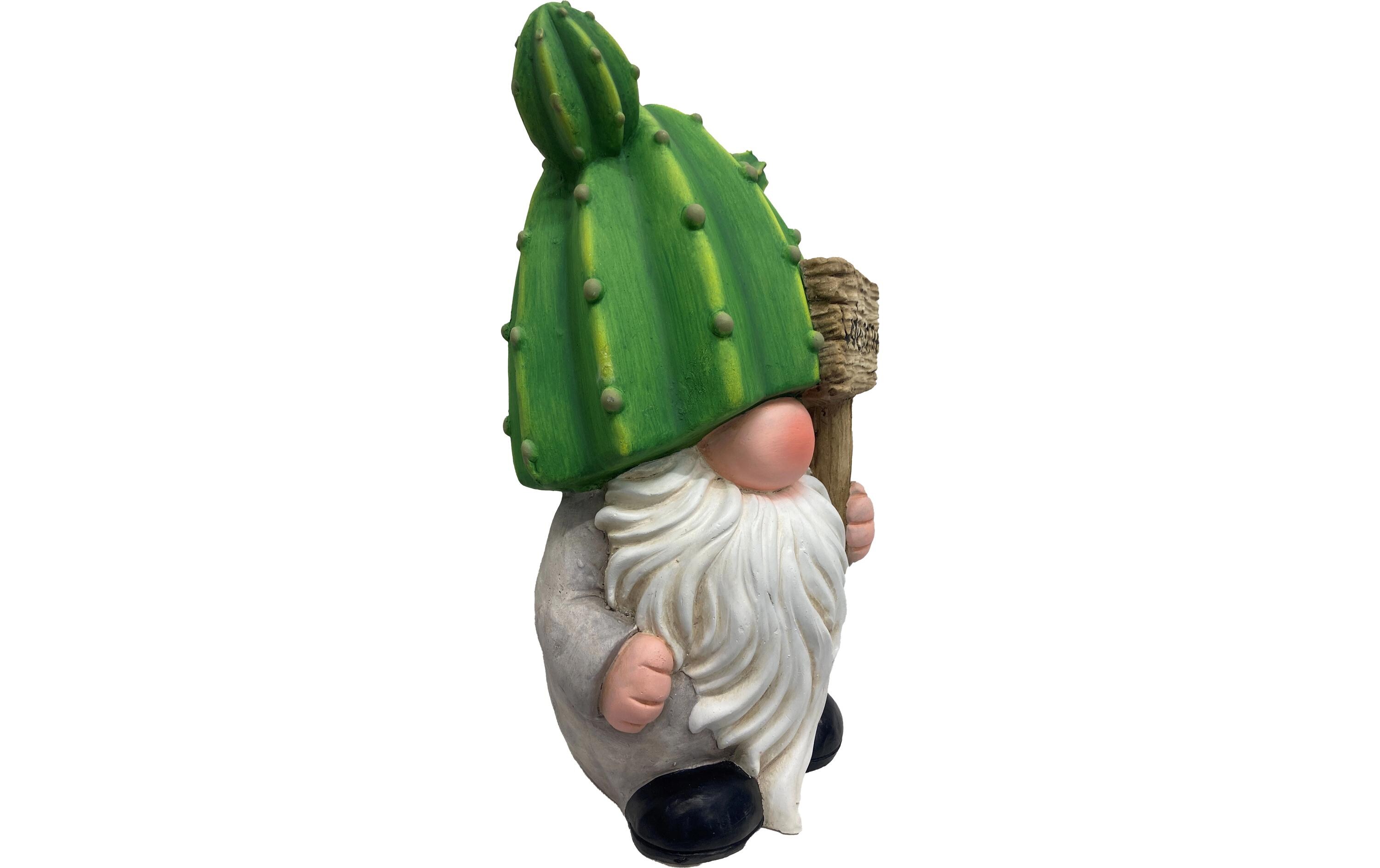 Dekofigur Gartenwichtel Kaktus 39.5 x 20.5 x 20 cmGartenzwerg