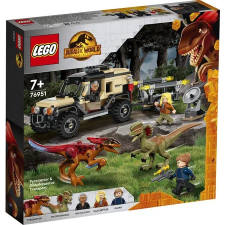 LEGO® Jurassic World™ 76951 Pyroraptor & Dilophosaurus Transport