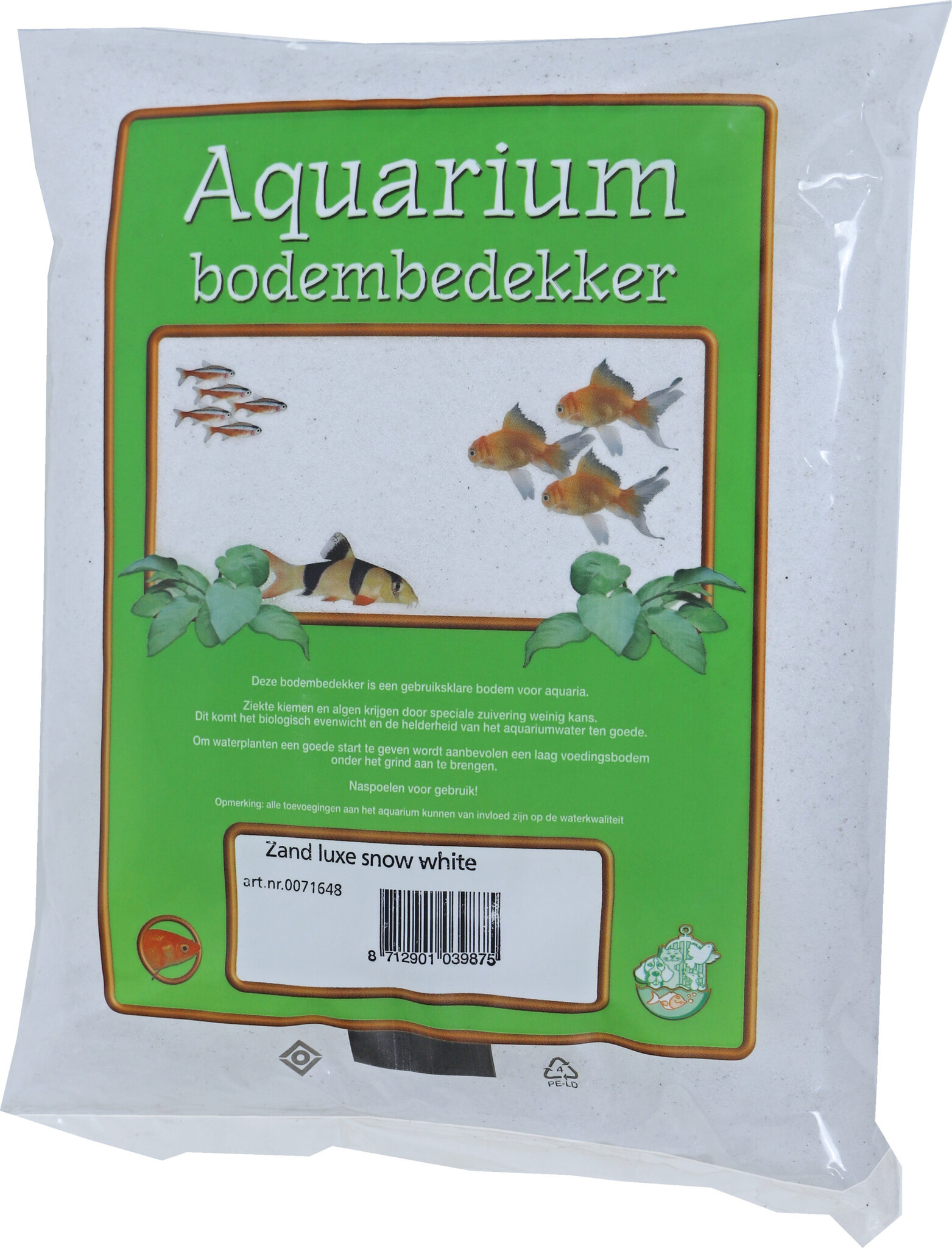 Gebr. de Boon Zand Luxe Snow White 4KG | Bodembedekking