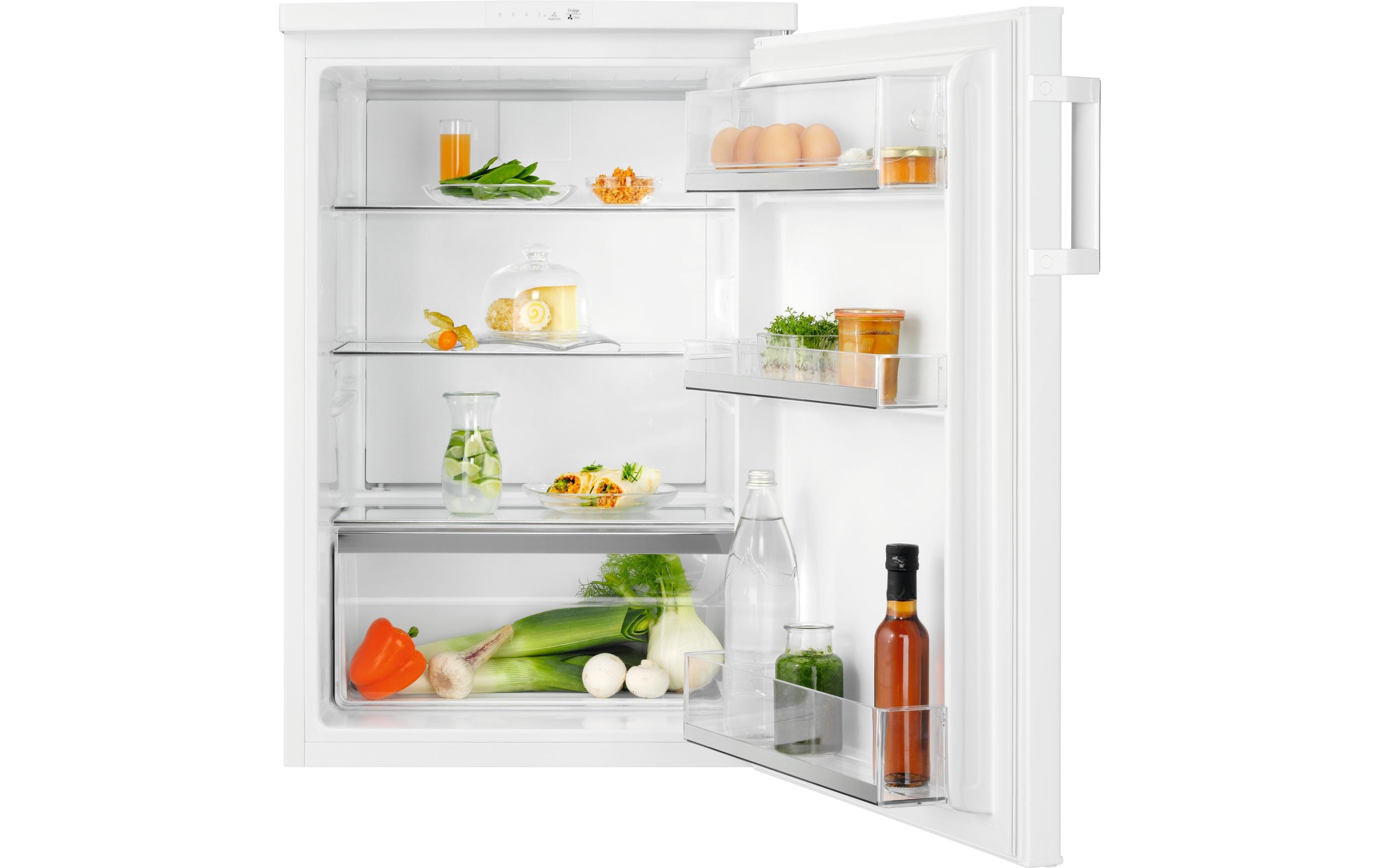 Minikühlschrank TC135 Rechts/Wechselbar<br>Moderner Kühlschrank mit 135 l Nutzinhalt und flexiblen Ablageflächen