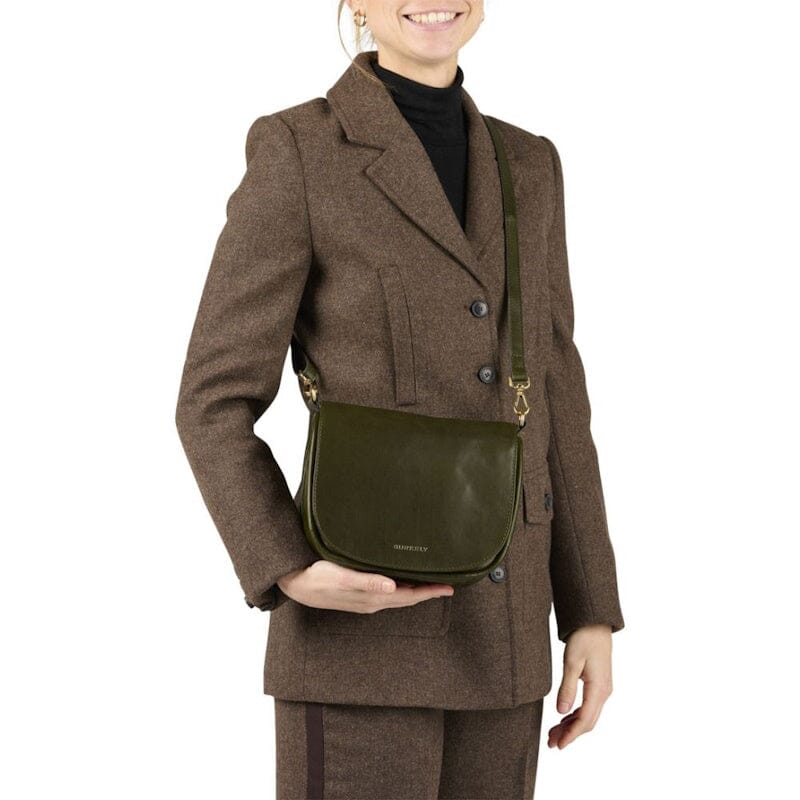 Burkely Vintage Veda Satchel Bag Olive
