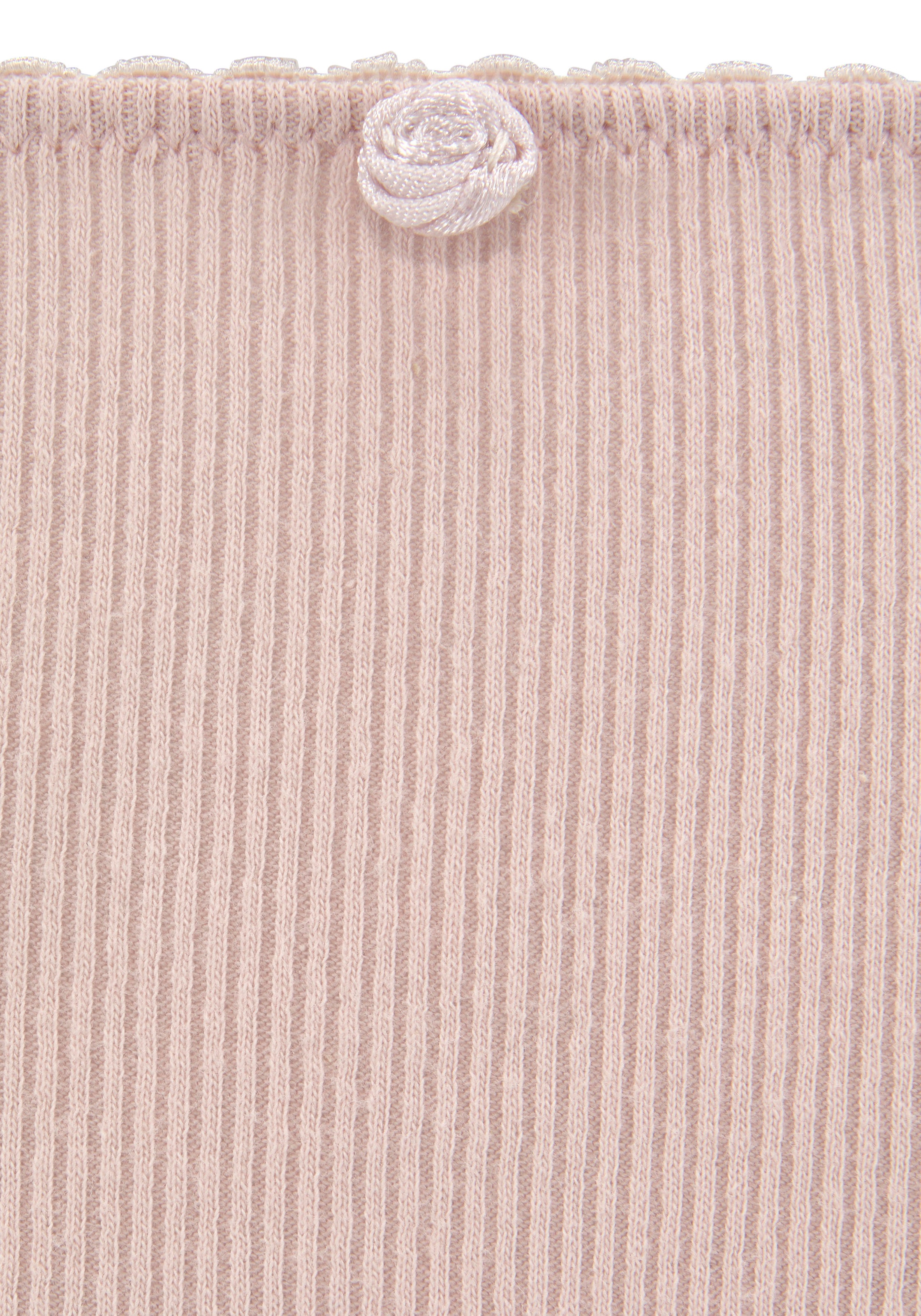 Vivance Panty , aus weicher und elastischer Rippware, mit zartem Röschen vorn