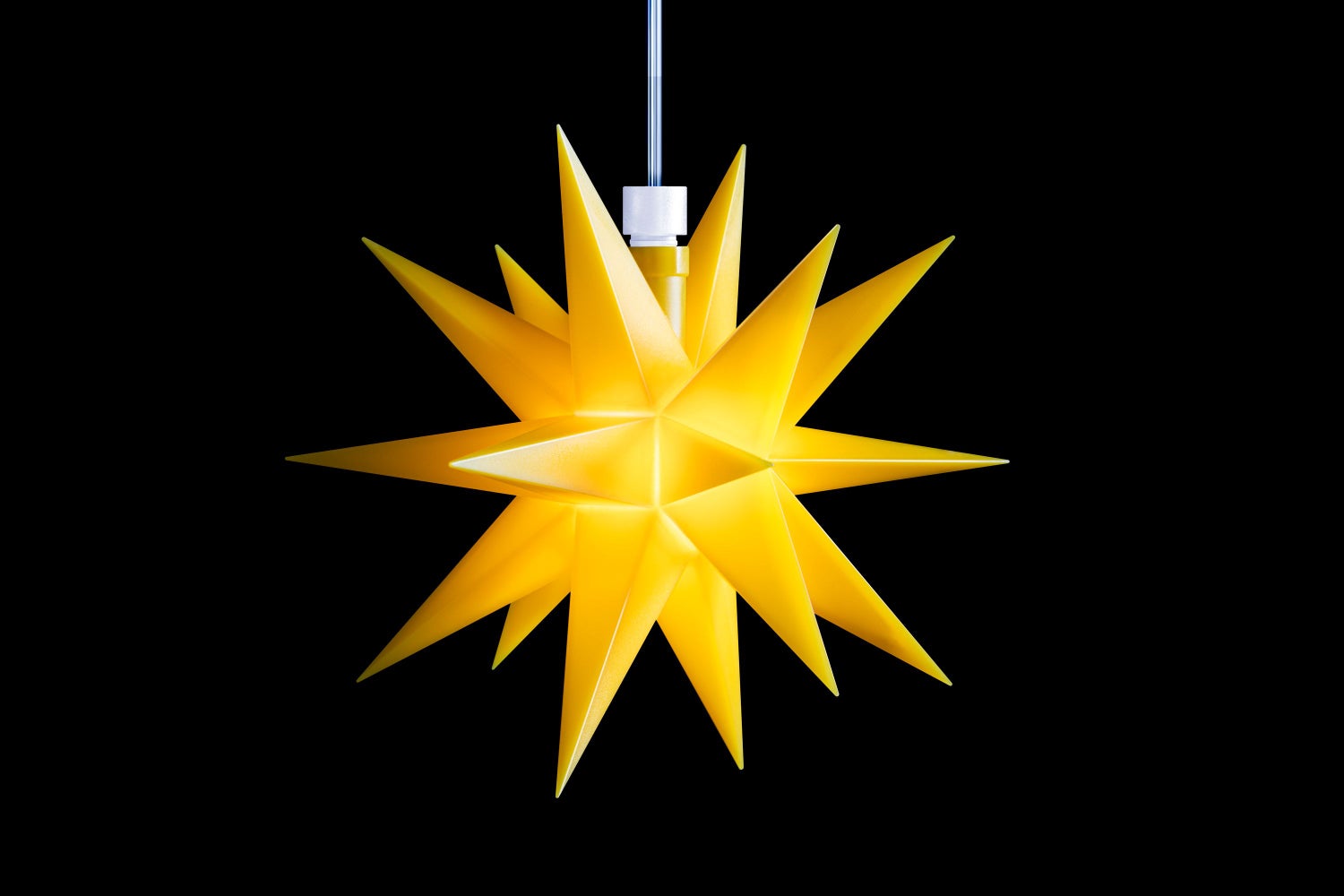 Sterntaler Decoratieve Ster | Kerstster Midi Ster | Kunststof | 18 Punten | 16cm | Binnen | LED | Werkt op Batterijen | Met Timer