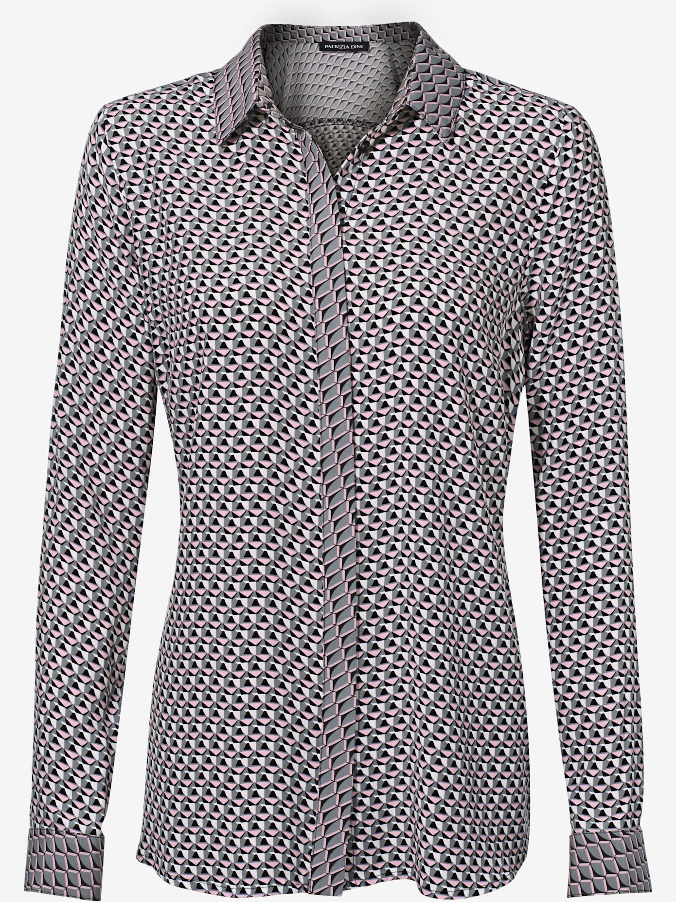 Chemisier look graphique, aspect patchwork
