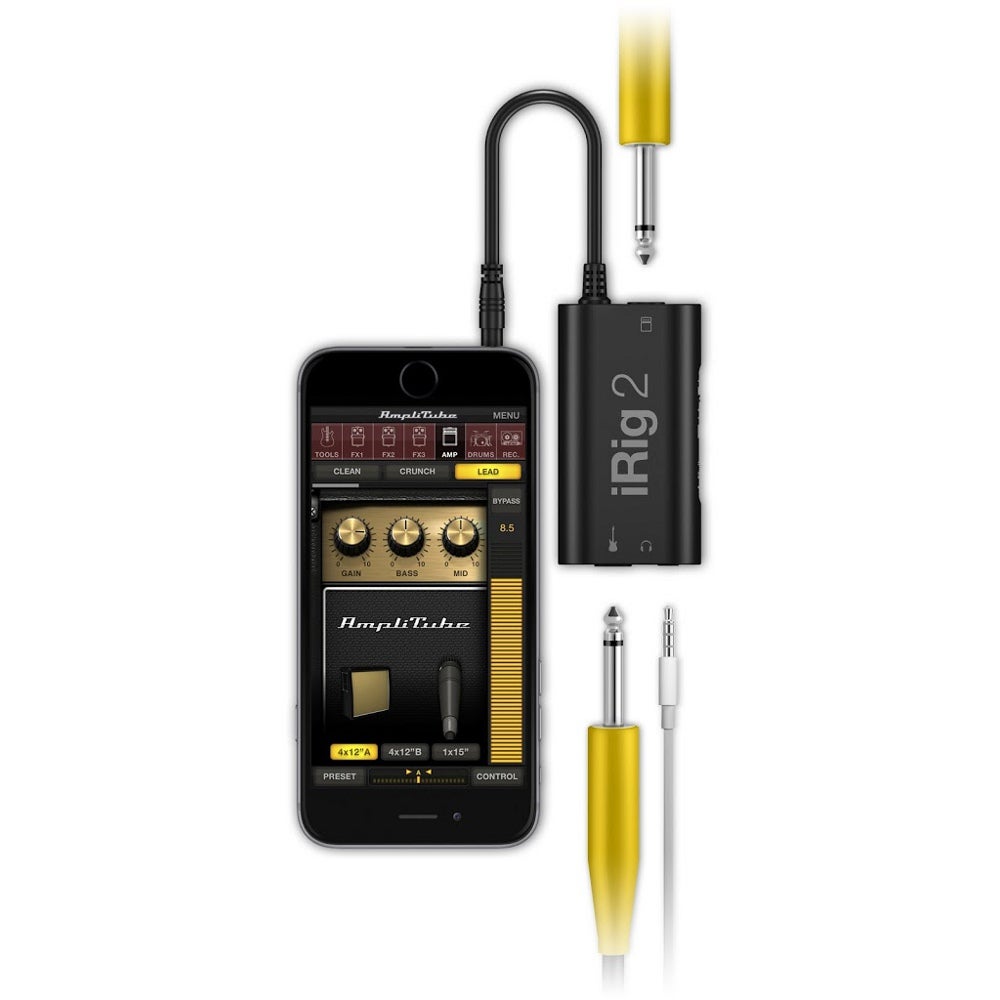 IK Multimedia iRig 2 gitaarinterface voor iOS en macOS