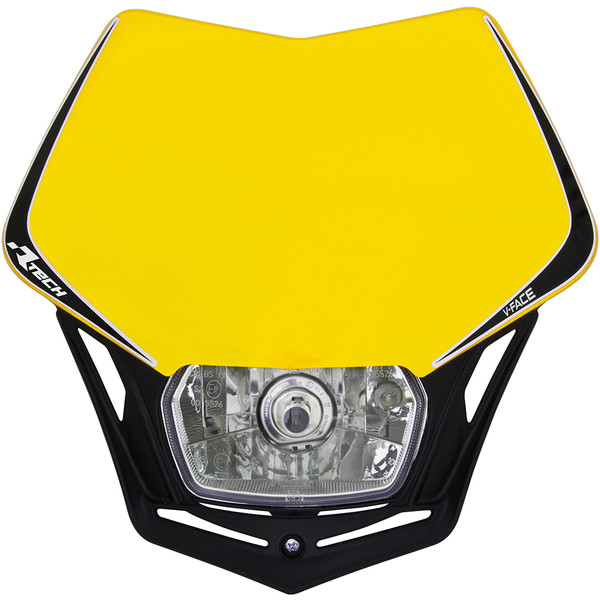 RTECHMX - Plaque Phare V-Face Jaune / Noir